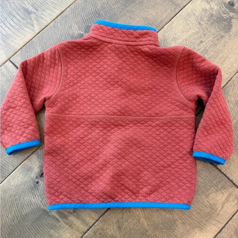 L.L. Bean Quilted Snap Pullover, 6-12 month - Picture 2 of 4